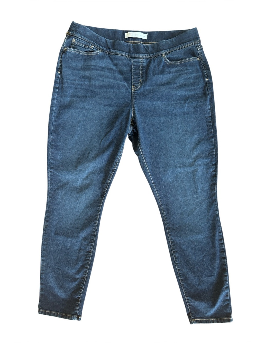 Signature Levi’s Totally Shaping Pull On Skinny Blue‎ Denim Jeans Size 20
